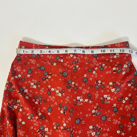 JAPNA Floral Wide Leg Pants Small Womens Flowy Boho Casual Flowers - Picture 8 of 11